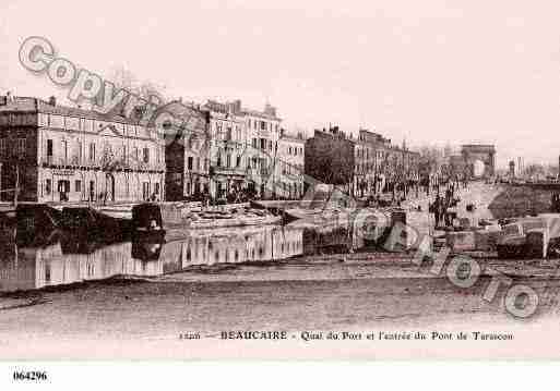 Ville de BEAUCAIRE, carte postale ancienne