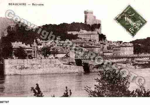 Ville de BEAUCAIRE, carte postale ancienne