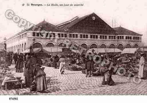Ville de BOURGES, carte postale ancienne