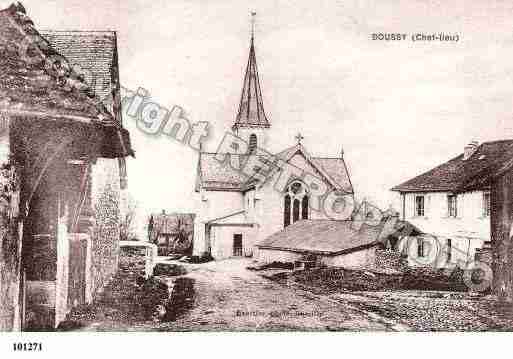 Ville de BOUSSY, carte postale ancienne