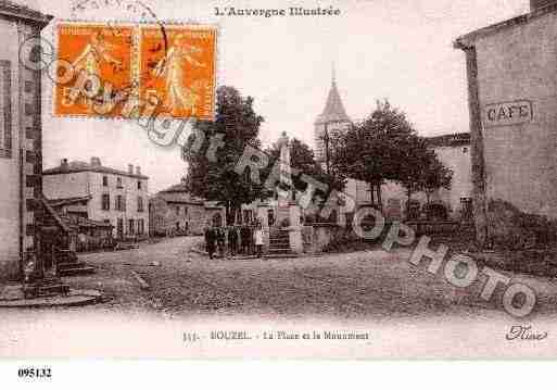 Ville de BOUZEL, carte postale ancienne