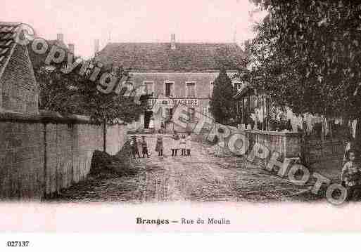 Ville de BRANGES, carte postale ancienne