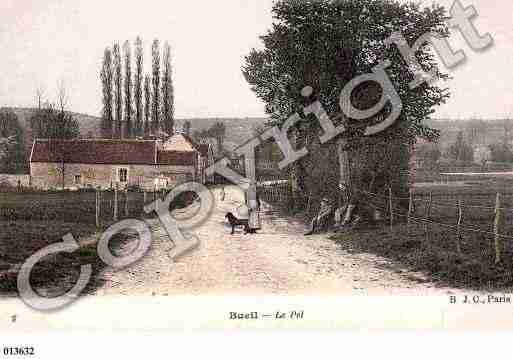 Ville de BUEIL, carte postale ancienne