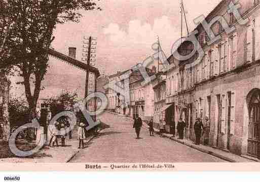 Ville de BURIE, carte postale ancienne