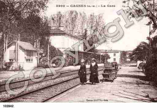 Ville de CAGNESSURMER, carte postale ancienne