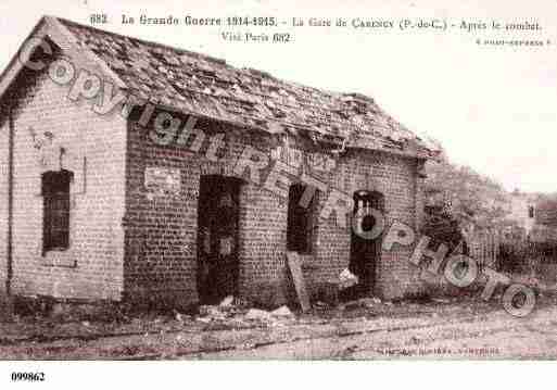 Ville de CARENCY, carte postale ancienne