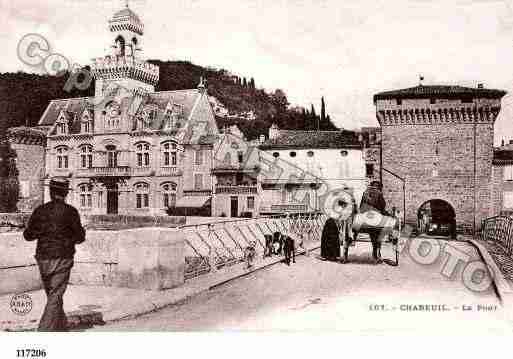 Ville de CHABEUIL, carte postale ancienne