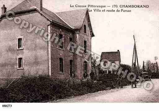 Ville de CHAMBORAND, carte postale ancienne