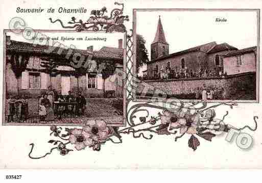 Ville de CHANVILLE, carte postale ancienne