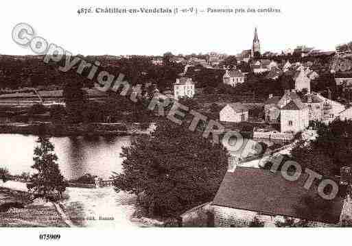 Ville de CHATILLONENVENDELAIS, carte postale ancienne