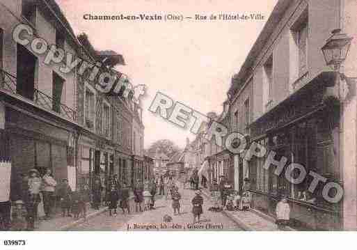 Ville de CHAUMONTENVEXIN, carte postale ancienne