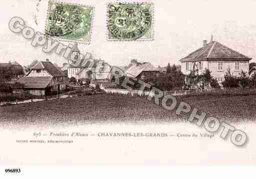 Ville de CHAVANNESLESGRANDS, carte postale ancienne