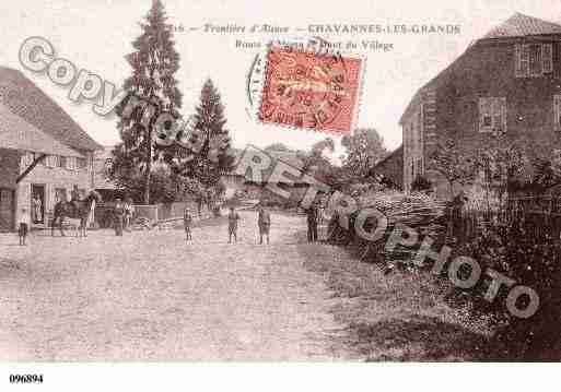 Ville de CHAVANNESLESGRANDS, carte postale ancienne