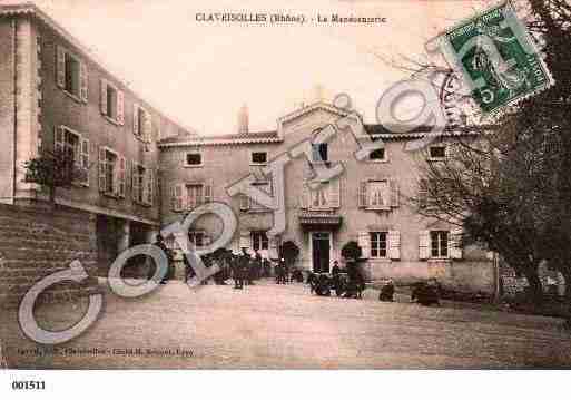 Ville de CLAVEISOLLES, carte postale ancienne