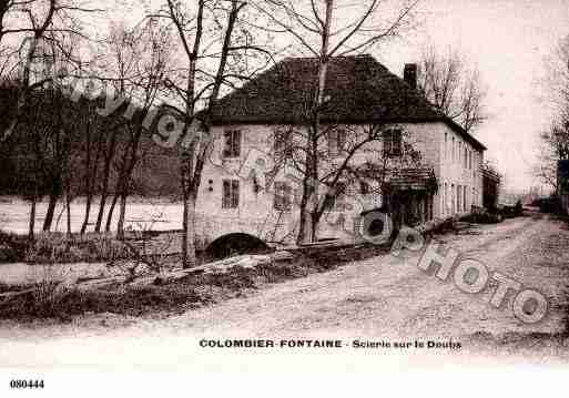 Ville de COLOMBIERFONTAINE, carte postale ancienne