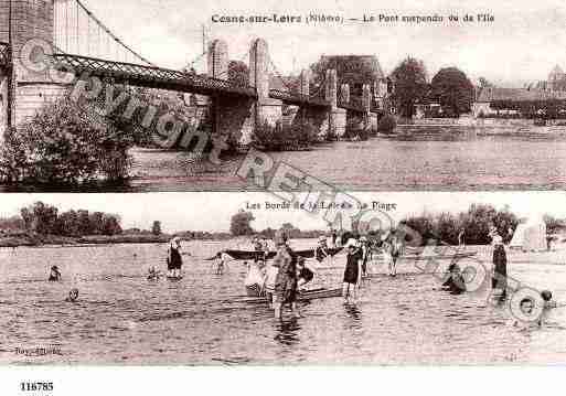 Ville de COSNESURLOIRE, carte postale ancienne