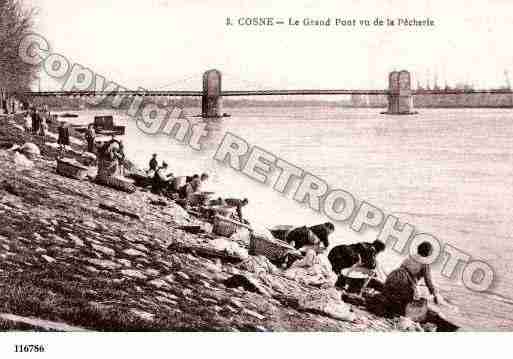 Ville de COSNESURLOIRE, carte postale ancienne Ville de COSNESURLOIRE, carte postale ancienne