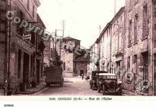 Ville de COULON, carte postale ancienne