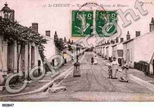 Ville de CREUSOT(LE), carte postale ancienne