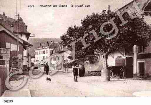 Ville de DIVONNELESBAINS, carte postale ancienne