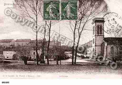 Ville de DOMVALLIERS, carte postale ancienne