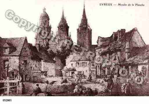 Ville de EVREUX, carte postale ancienne