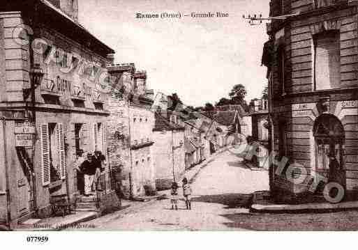 Ville de EXMES, carte postale ancienne