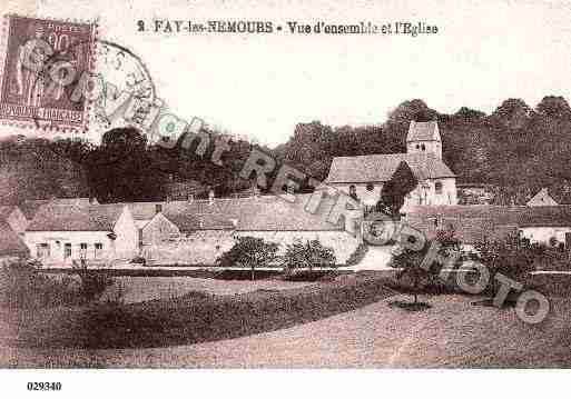 Ville de FAYLESNEMOURS, carte postale ancienne