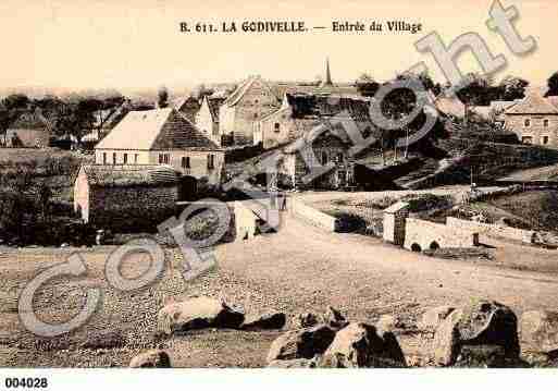 Ville de GODIVELLE(LA), carte postale ancienne
