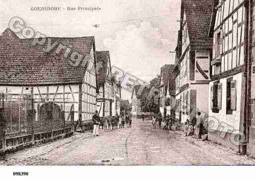 Ville de GOERSDORF, carte postale ancienne