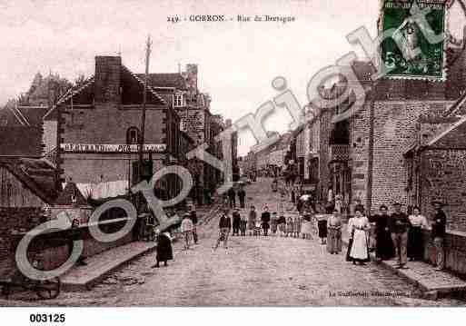 Ville de GORRON, carte postale ancienne