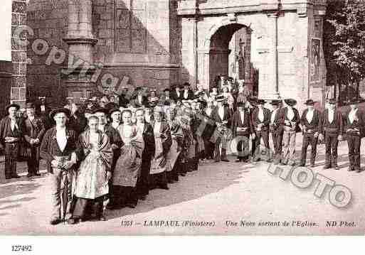 Ville de LAMPAULGUIMILIAU, carte postale ancienne