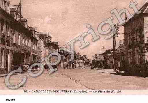 Ville de LANDELLESETCOUPIGNY, carte postale ancienne