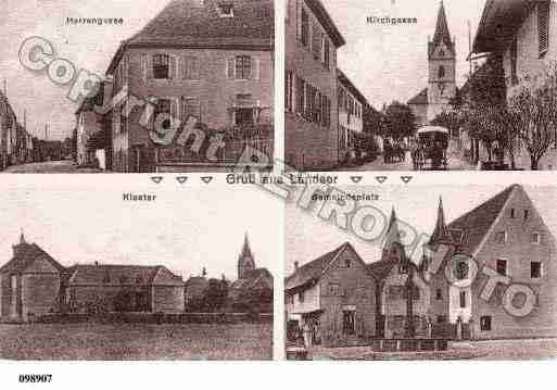 Ville de LANDSER, carte postale ancienne