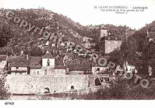 Ville de LARNAGOL, carte postale ancienne