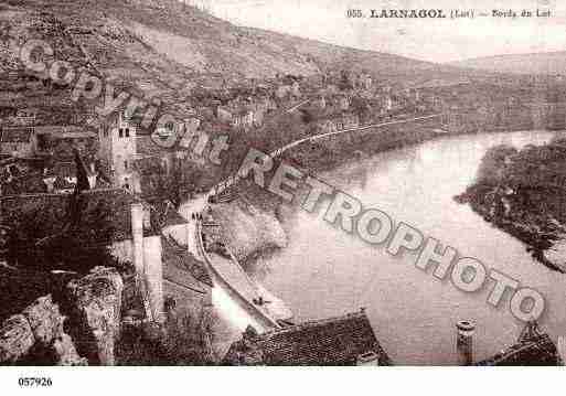 Ville de LARNAGOL, carte postale ancienne