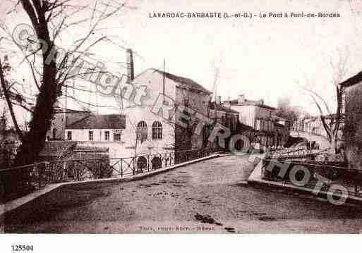 Ville de LAVARDAC, carte postale ancienne Ville de LAVARDAC, carte postale ancienne