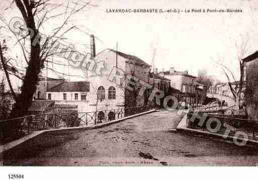 Ville de LAVARDAC, carte postale ancienne