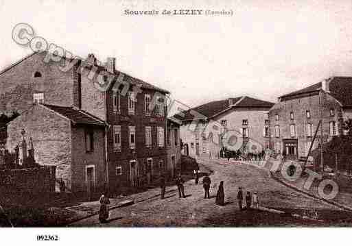 Ville de LEZEY, carte postale ancienne