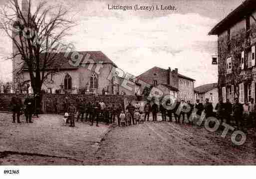 Ville de LEZEY, carte postale ancienne