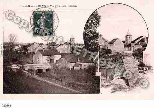 Ville de MAATZ, carte postale ancienne