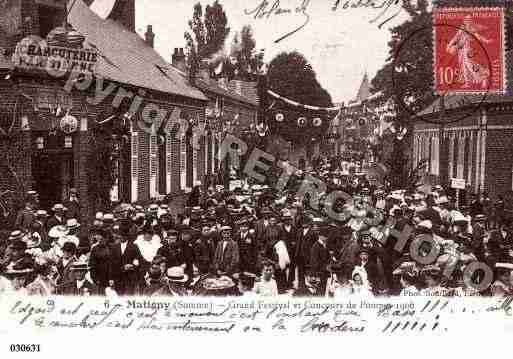 Ville de MATIGNY, carte postale ancienne