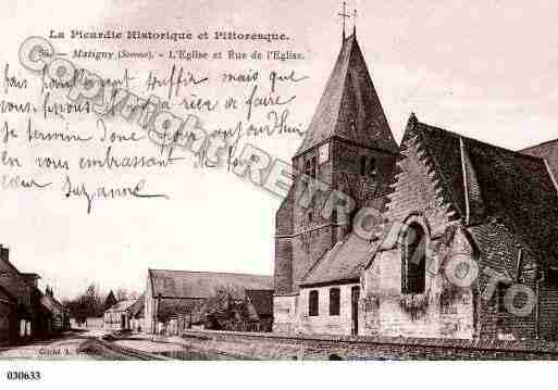 Ville de MATIGNY, carte postale ancienne