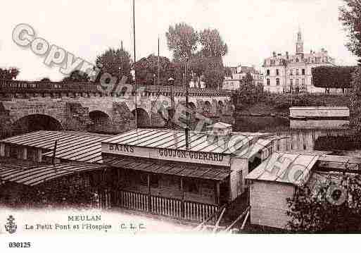 Ville de MEULAN, carte postale ancienne