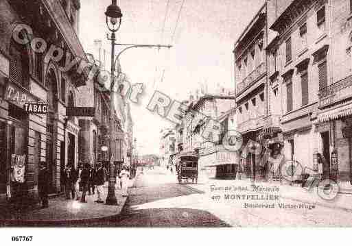 Ville de MONTPELLIER, carte postale ancienne