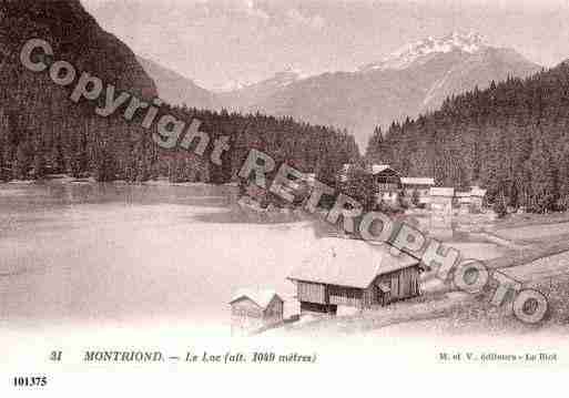 Ville de MONTRIOND, carte postale ancienne