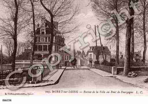 Ville de MORETSURLOING, carte postale ancienne