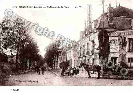 Ville de MORETSURLOING, carte postale ancienne