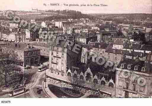 Ville de NANCY, carte postale ancienne