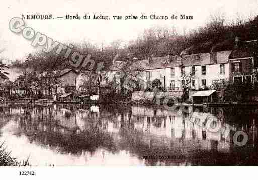 Ville de NEMOURS, carte postale ancienne